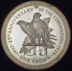 1 крона 1978 "25-летие коронации Елизаветы II" (Остров Мэн)
