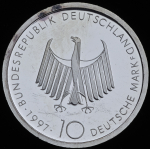10 марок 1997 "100-летие изобретению дизельного двигателя" (Германия)