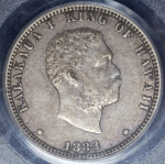 25 центов 1883 (Гавайи) (в слабе)