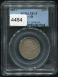25 центов 1883 (Гавайи) (в слабе)