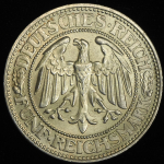 5 марок 1927 "Дуб" (Германия)