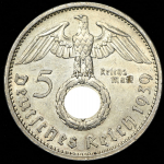 5 марок 1939 (Германия)