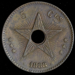 5 сантимов 1888 (Свободное государство Конго)
