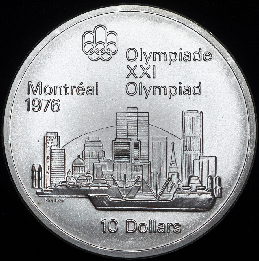 10 долларов 1976 "XXI летние Олимпийские Игры в Монреале в 1976 г " (Канада)