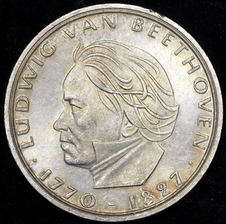 5 марок 1970 "Людвиг ван Бетховен" (Германия)