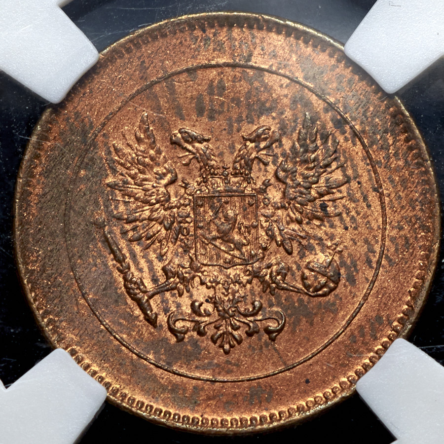5 пенни 1917 (Финляндия) (в слабе)
