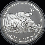 1 доллар 2008 "Год мыши" (Австралия)