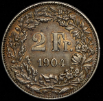 2 франка 1904 (Швейцария)