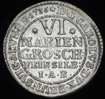 6 мариенгрошей 1736 (Брауншвейг-Вольфенбюттель)