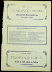 Акция 100 франков 1896 "Трамваи Орла" 