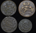 Набор из 4-х медных монет (Горица)