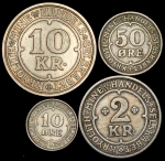 Набор из 4-х монет (Криолитовые шахты Ивигтут  Гренландия)