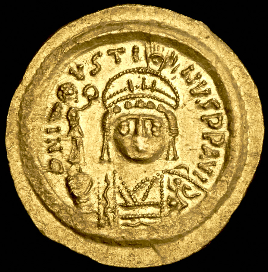 Солид  Юстин II  Византия