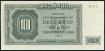 1000 крон 1942 "SPECIMEN" (Богемия и Моравия)