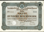 Акция 100 марок 1928 "Frankfurter Chaussee" (Германия)