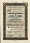 Облигация 100 марок 1937 "Landesrentenbrief" (Германия)