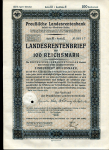 Облигация 100 марок 1943 "Landesrentenbrief" (Германия)