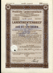 Облигация 200 марок 1943 "Landesrentenbrief" (Германия)