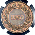 10 сантимов 1839  Пробные "Essai monetaire" (Франция) (в слабе)