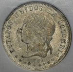 10 центаво 1881 (Богота) (в слабе)