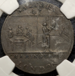 Токен 1/2 пенни 1790-е (Великобритания) (в слабе)