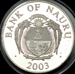 10 долларов 2003 "Евро" (Науру)