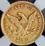 2 5 доллара 1861 (США) (в слабе)