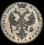 Рубль 1727 без букв