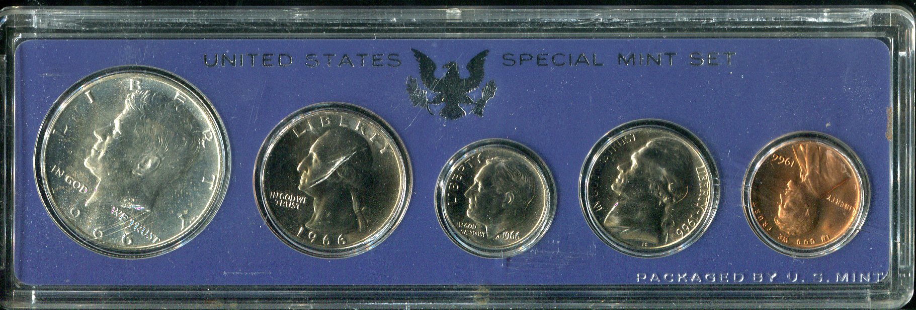 Годовой набор монет для обращения 1966 (США) (в п/у)