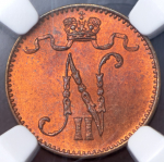 1 пенни 1908 (Финляндия) (в слабе)