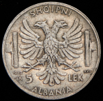 5 леков 1939 (Албания)