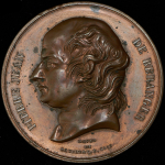 Медаль "Пьер-Жан де Беранже" 1833 (Франция)