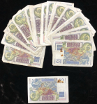 Набор из 21-й боны 50 франков 1946-1947 (Франция)