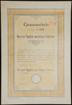 Свидетельство 1898 "Wurzner Teppich- und Velours-Fabriken" (Германия)