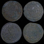 Набор из 4-х монет Деньга КМ