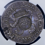 Ефимок с признаком 1655 года (новодел) на талере 1640 года (в слабе)