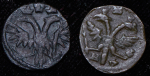 Набор из 2-х монет полушка 1719
