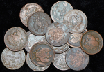 Набор из 15-ти медных монет 2 копейки (Александр I)