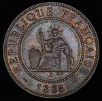 1 цент 1886 (Французский Индокитай)