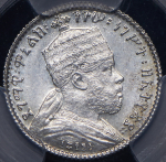 1 герш 1903 (Эфиопия) (в слабе)