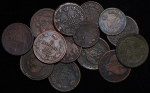 Набор из 30-ти медных монет 