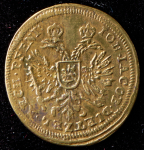 Нюрнбергский счетный жетон с портретом императора Петра II