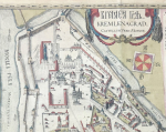 Гравированная карта из большого атласа Блау "Kremlenagrad" 1662