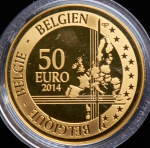 50 евро 2014 "Адольф Сакс" (Бельгия)