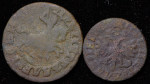 Набор из 2-х медных монет (Петр I)